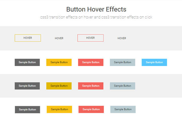 button hover effects