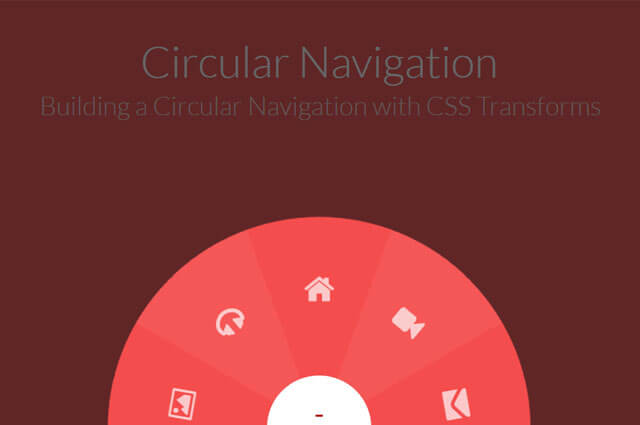 Circular Navigation Using Css3 and Jquery