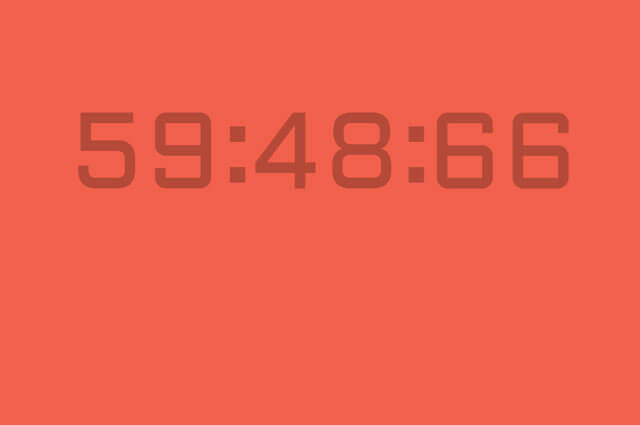 count down clock using css3