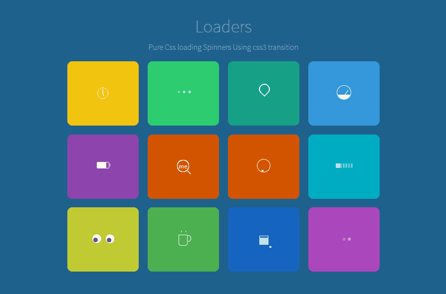 pure css loader and spinner