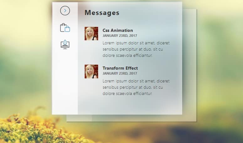 Stacked Animated UI Level using CSS