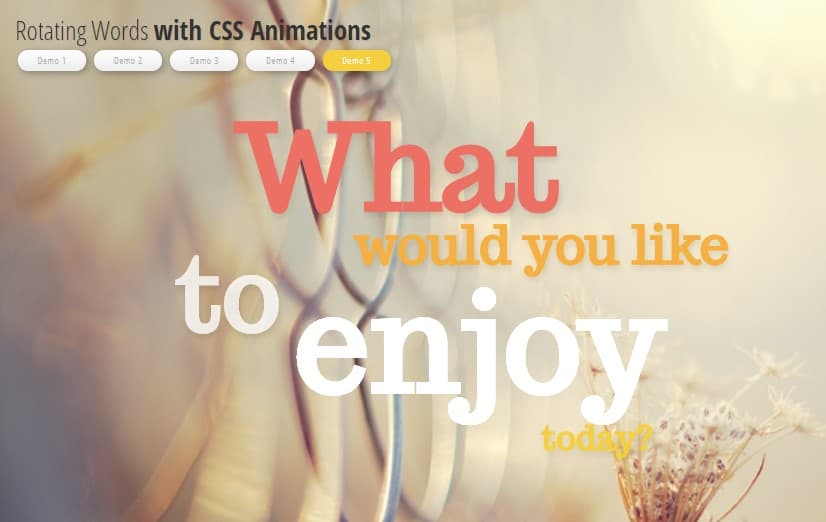 Rotating Words with CSS Animations