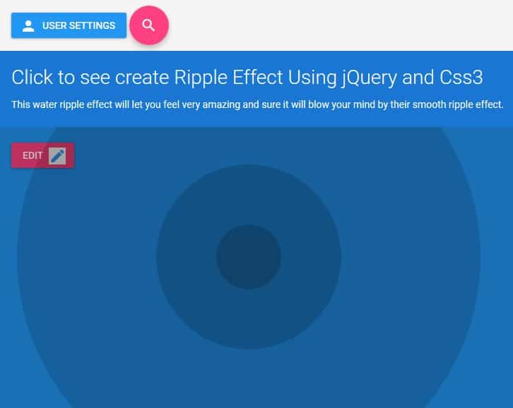 Create Ripple Effect Using jQuery and Css3