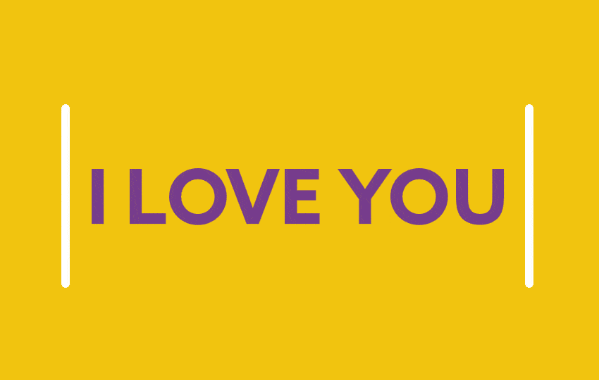 I Love You Text Animation - Css3 Transition