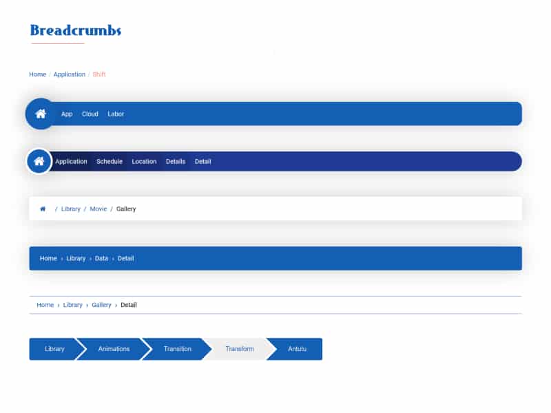 Breadcrumbs Navigation